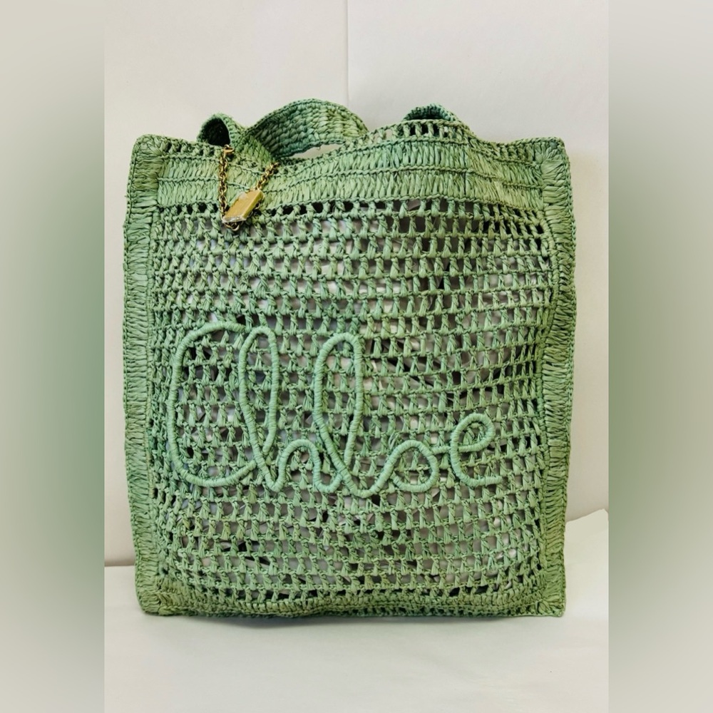 Chloe Summer Banana Tote Crochet Fabric - Picture 4 of 7